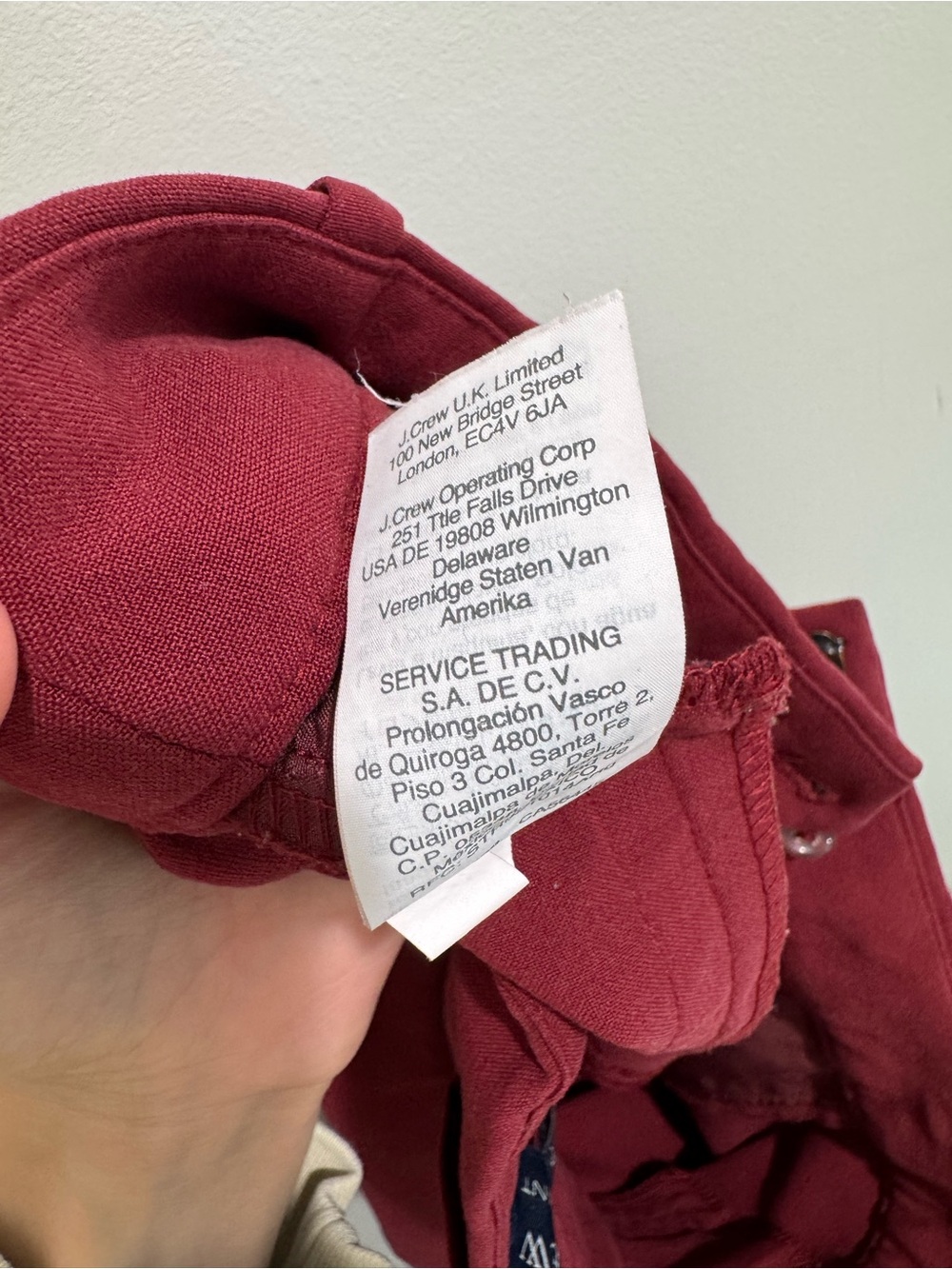 J.Crew Ruby Pant Burgundy Red Ankle Pants Size 4 - Picture 8 of 9